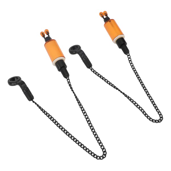 2 STK Fiskalarmkrog ABS Rustfrit Stål Bidindikator til Karpefiskeri Orange