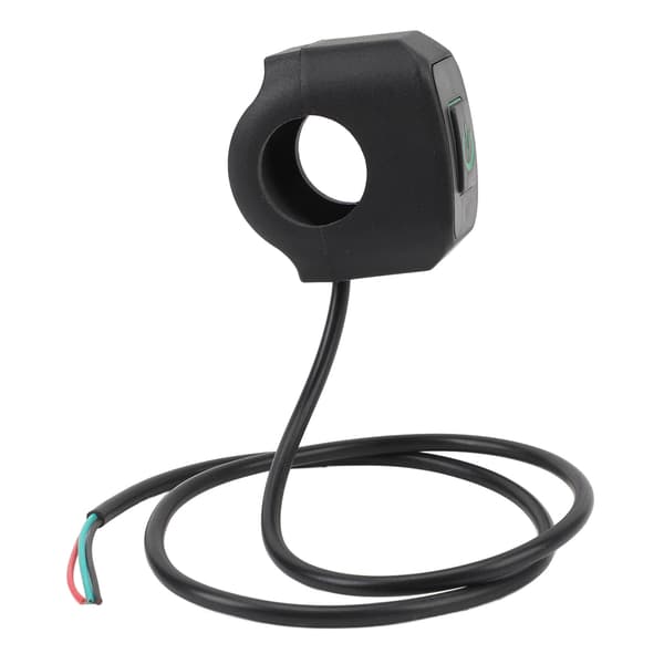 Vanntett 22 mm motorsykkelbryter for frontlys og horn med grønt styrelys