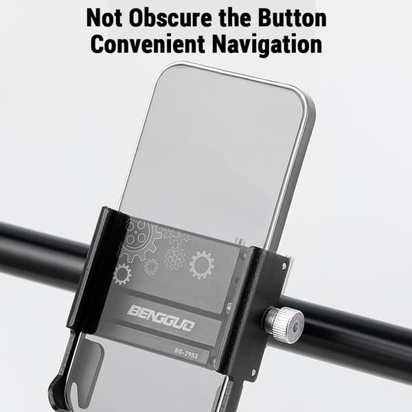 Roterende mobiltelefonholder i aluminiumslegering til cykler og scootere