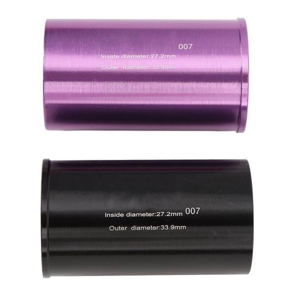 2 STK Lettvekt Aluminiumlegering Setepinne Reduserende Hylse Røradapter 27.2-33.9mm for Sykling