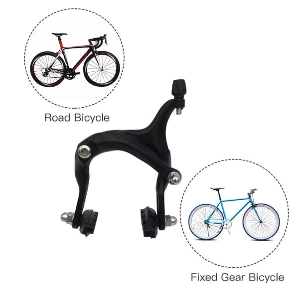 Bromsok i U-form av aluminium för cykel, lång arm, fram/bak bromsok