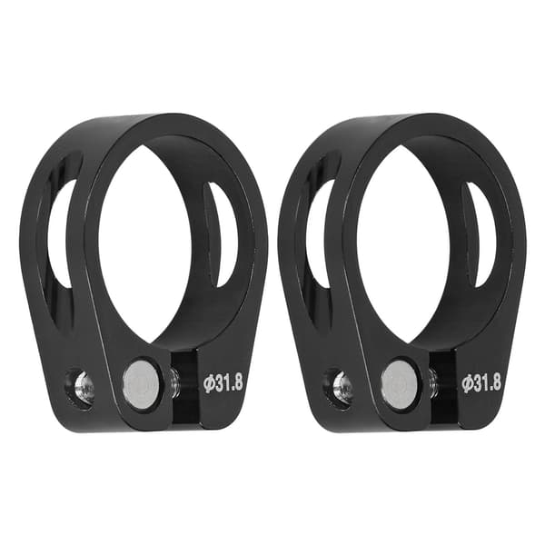 2 st snabbkopplingar för cykelsadelstolpe i aluminiumlegering, svarta cykeltillbehör