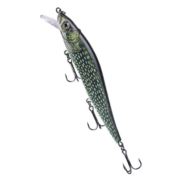 Synkende Minnow-agn med 3D-øjne og kropsdetaljer, 12 cm, 13,3 g, til basfiskeri