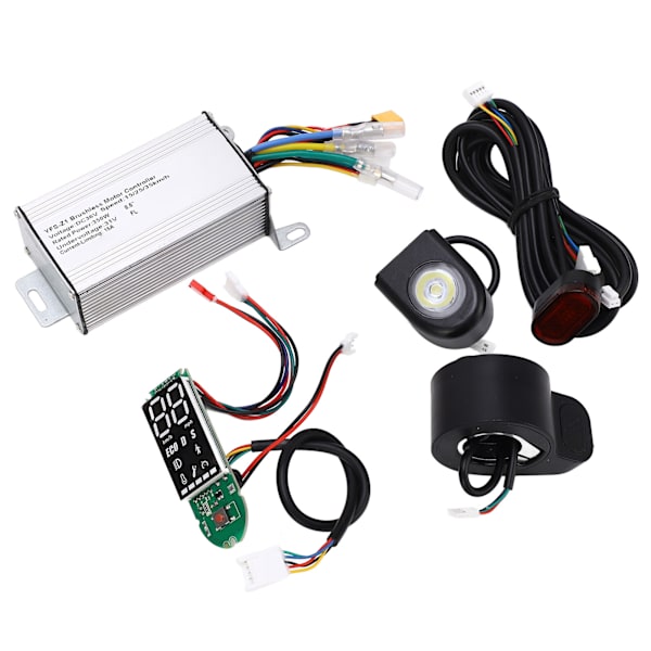 36V El-løbehjul Controller Kit med Bremsegreb, Printplade, Lys, Aluminium, ABS