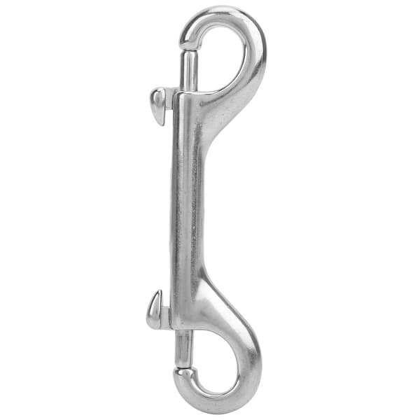Fjær krok med dobbel spiss, 316 rustfritt stål, nøkkelringklips, 115 mm