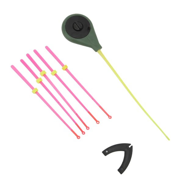 Mini isfiskestangsett med tupp, bærbar, ABS-materiale, for vinterfiske, 16 cm