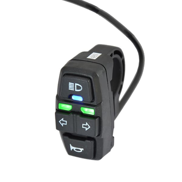 Elektrisk sykkelbelysningssett med front- og baklys, blinklys og horn 24-48V