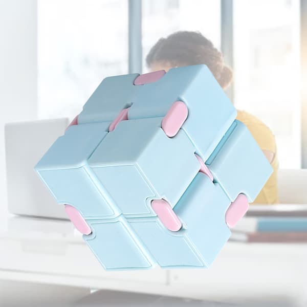 Macaron Blå Speed Puzzle - Fleksibelt Bærbart Pædagogisk Legetøj til Børn og Voksne