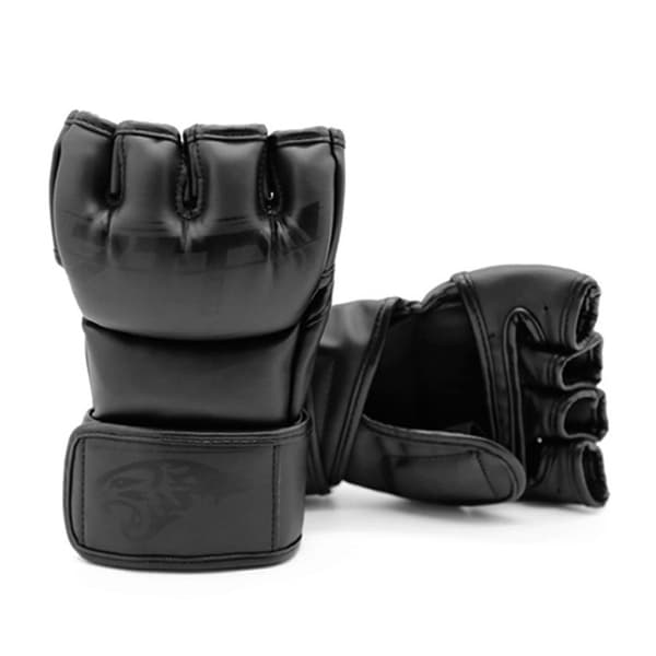 Bokse- og kickboksehansker med åpen håndflate for MMA, sparring og boksesekker.
