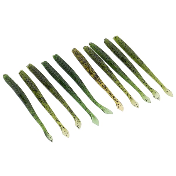 4-sett myk silikon kunstig ormeformet agn 10 cm 3,9 tommer for fiske