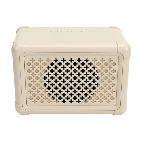 Bærbart Multifunktionelt Mini Sødt Bluetooth Karaoke Højttalersystem med Mikrofon til Hjemme- og Udendørsfester, Hvid Elfenben