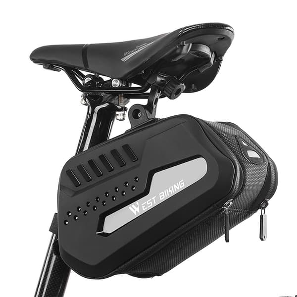 Vandtæt TPU Under-sæde Cykeltaske 2.7L med Quick Release - Cykeltilbehør