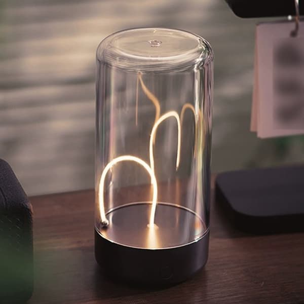 Bærbar genopladelig LED-campinglampe med 3 tilstande, magnetisk og fleksibel glødetråd