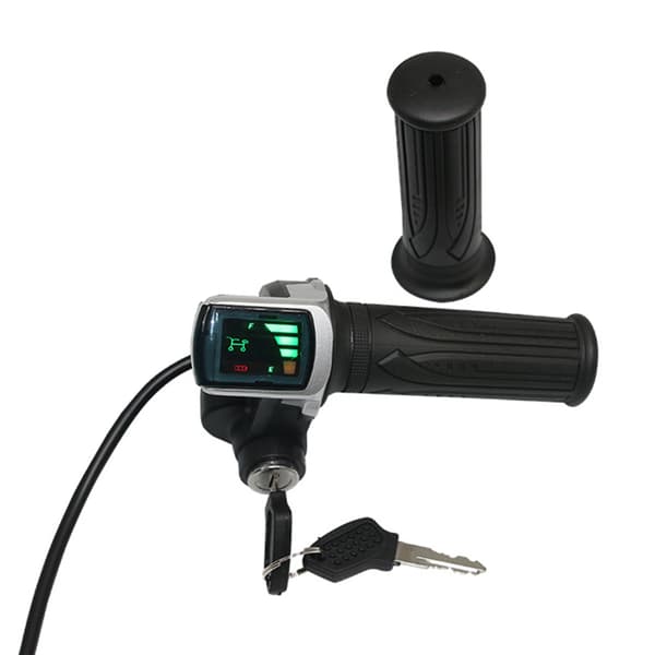 Kaasukahva LCD-näytöllä 24V/36V/48V sähköpyörään, luistamaton.