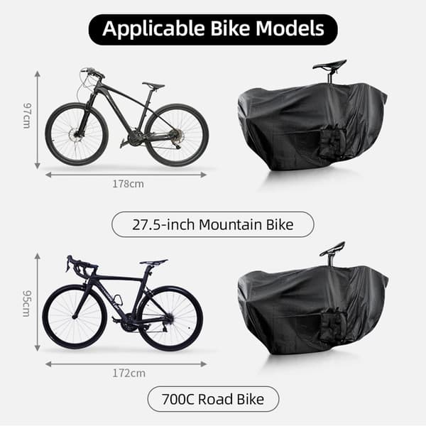 Bærbar Oxford Tekstil Cykeltaske til Mountainbikes, 27,5 tommer