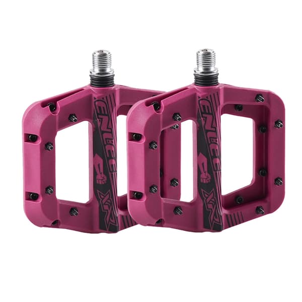 Lette sklisikre MTB sykkelpedaler, nylonfiber, 9/16 tommer plattform