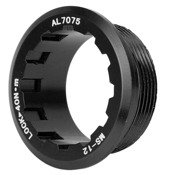 Låsedæksel i aluminiumslegering til M7100 M6100 M8100 12-gears skralde, sort