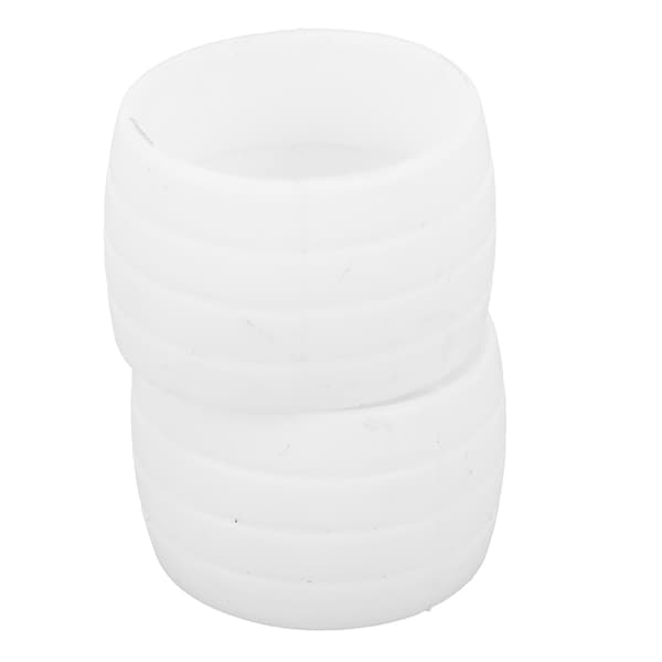 Sykkelstyretapeplugg Elastisk silikonfestring for sykkel og landeveissykkel Hvit