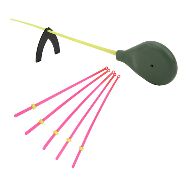 Mini isfiskestangsæt med bærbar ABS-spids til vinterfiskeri, 20 cm
