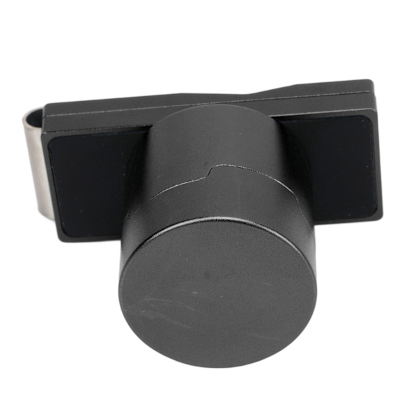 Magnetisk kridtholder til billard, aluminiumslegering med klips, bærbar kridtboks, sort