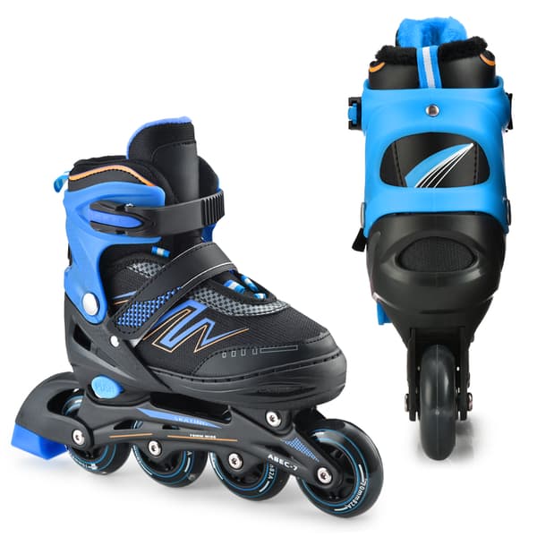 Justerbare rulleskøyter med lysende hjul for barn, gutter, jenter og kvinner