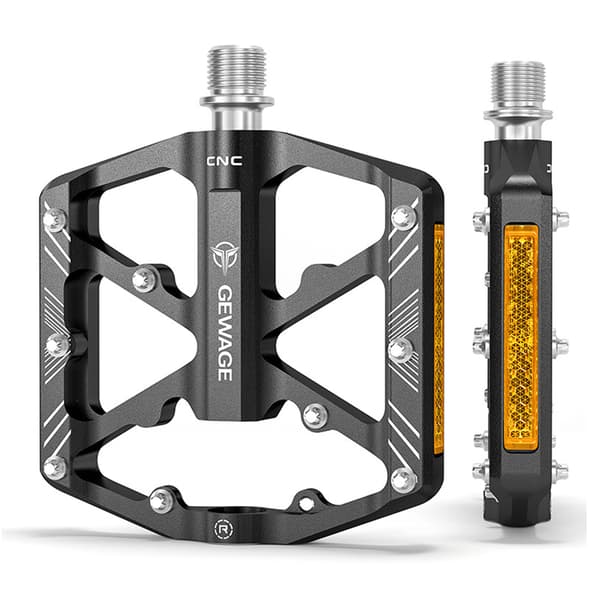 Aluminiumslegering Cykelpedaler med skridsikre reflekser til mountainbikes