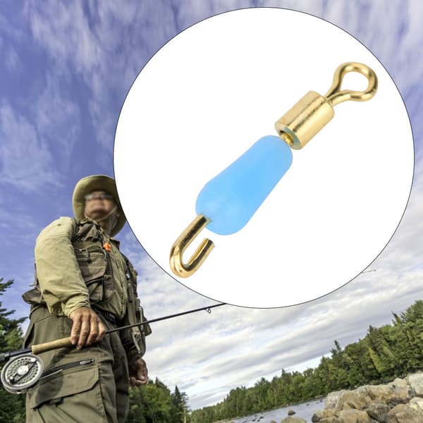 10 st silikonfiske underklämma snabb anti-trassel krok i rostfritt stål (S)