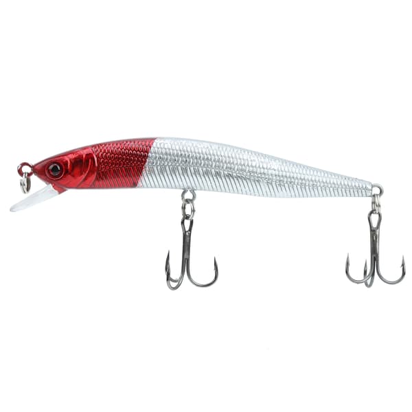 5 st simulerade minnow-drag i plast med trekrok för långfiske #8
