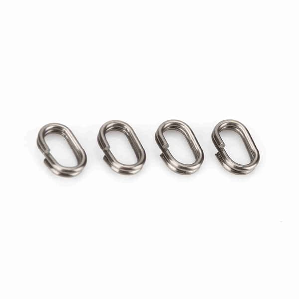100 ovala fiskesnapsvivelringar i rostfritt stål (5x8mm)