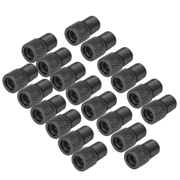20 sykkelventilhette silikonadapterhette for sykkeltilbehør svart