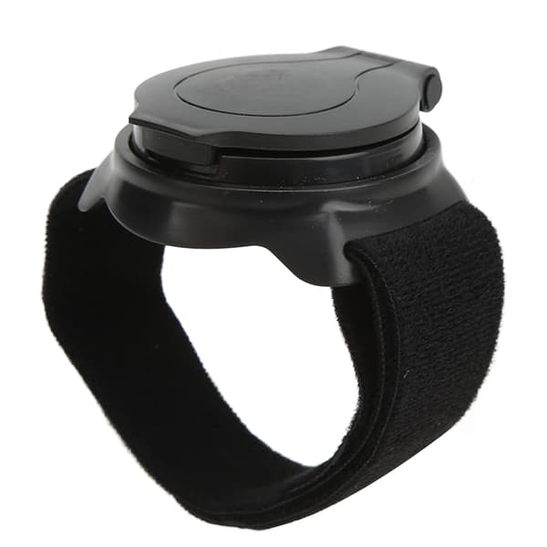 Cykelbakspejl med nylonhåndledsrem, konkavt design, sort, 5 cm diameter, til motorcykler