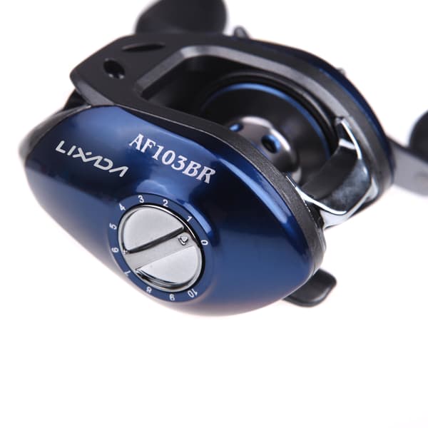 Lixada AF103 10+1BB 6.3:1 Oikeakätinen Bait Casting -kalastusvapa, sininen