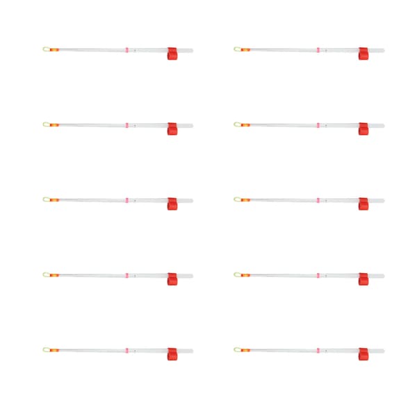 10 kpl Mini Tip Top -vavan jääkalastusvapa talvi ABS-kalastustarvike 130 mm
