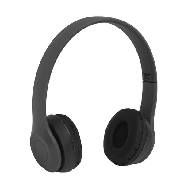 P47 Trådløse Bluetooth-hovedtelefoner med støjreduktion, foldbare til sport og musik, sort