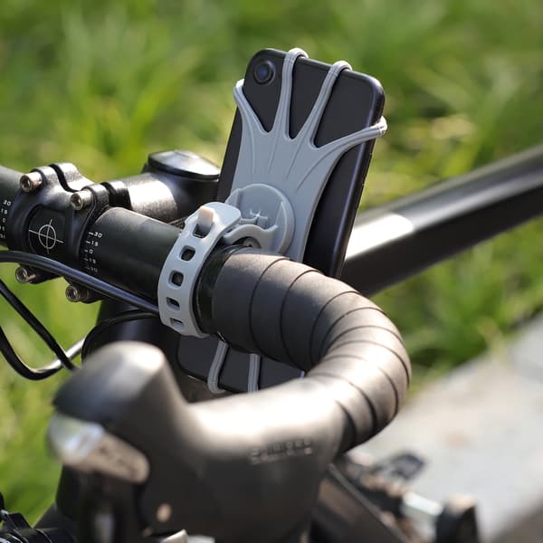 WEST BIKING Silikon Multifunksjonell 360° Justerbar Sykkeltelefonholder for Styret