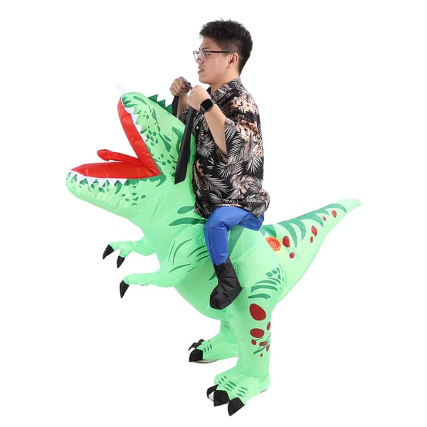 Alsidig oppustelig dinosaurkostume til voksne lavet af polyester til cosplayfester, assorterede farver
