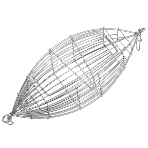 Rustfrit stål maddingbur til karpefiskeri, fælde med foderautomat til rejer, krabber og fisk