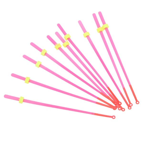10 stk. isfiskestangtupper ABS Mini toppseksjon Vinterfisketilbehør 16 cm