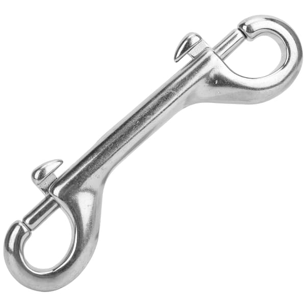 Fjær krok med dobbel spiss, 316 rustfritt stål, nøkkelringklips, 115 mm