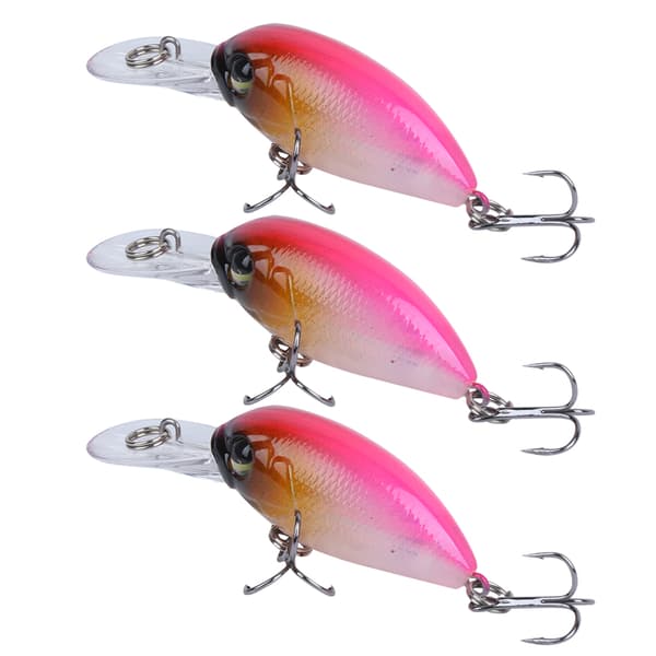 3 st fiskedrag 6CM/5G med 3D-ögon simuleringsbete dykutrustning #2