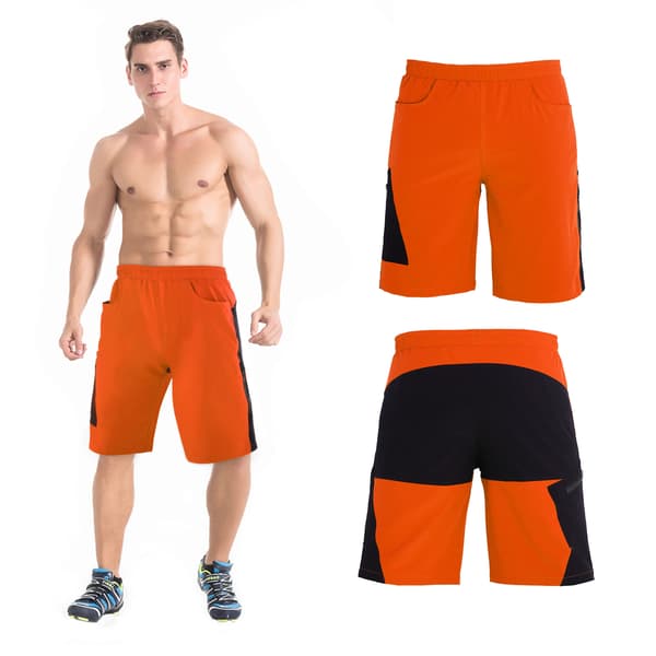 TOMSHOO Herr Andningsbara Oversized 3D Vadderade Cykelshorts för MTB, Racing och Utomhusbruk