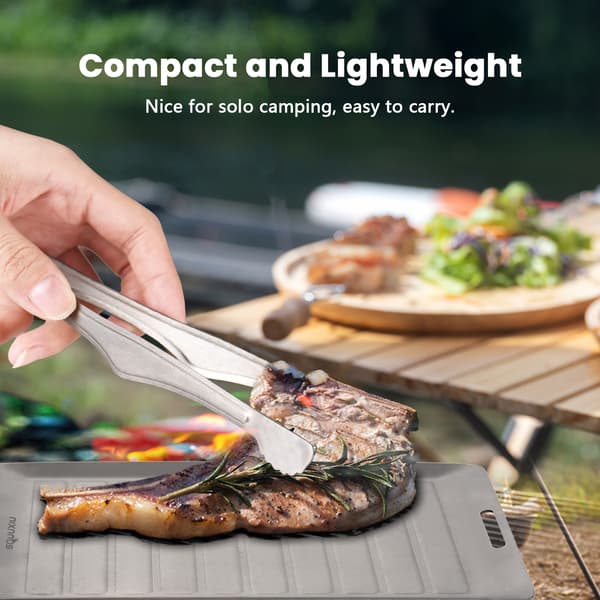 Ti Ultralet Grillpande og BBQ-tang sæt til Solo Camping