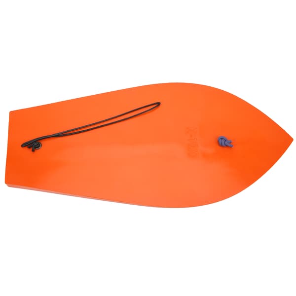 Oransje fiskeslepeplate med blå ledning, bærbart plasttilbehør, 290 mm/11,4 tommer