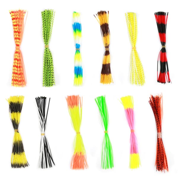 600 trådar mjuka silikonkjolar till drag för DIY Spinnerbaits Jig Lures