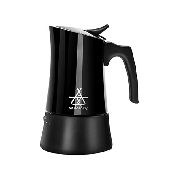 Kaffemaskine i rustfrit stål til komfur, 9 portioner, italiensk kaffe til camping