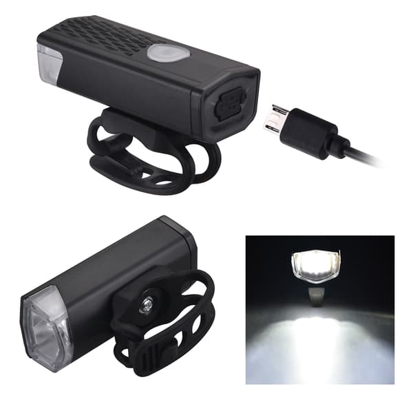 Oppladbart USB-sykkellyktsett med vanntette front- og baklykter
