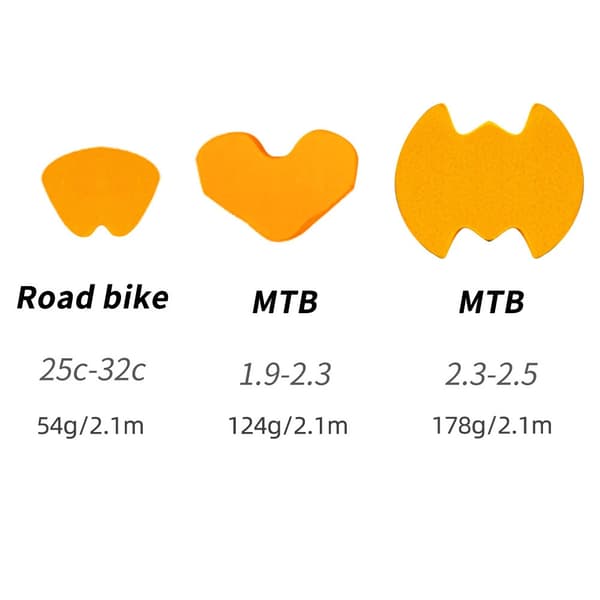 Slanglöst däckfoder för MTB-racercyklar, punkteringsskydd, kompatibelt med 700C/27.5in/29in