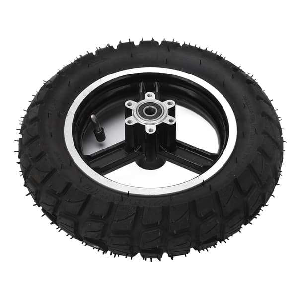 255x80 Uppblåsbart däck för elscooter, fälg med bromsskiva, terränggummi