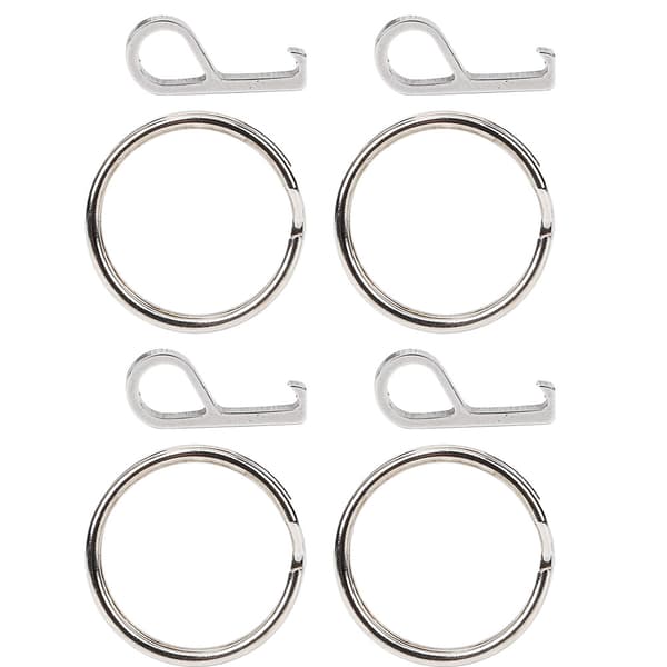 4-delad multifunktionell EDC Mini Flasköppnare Nyckelring Set i Rostfritt Stål