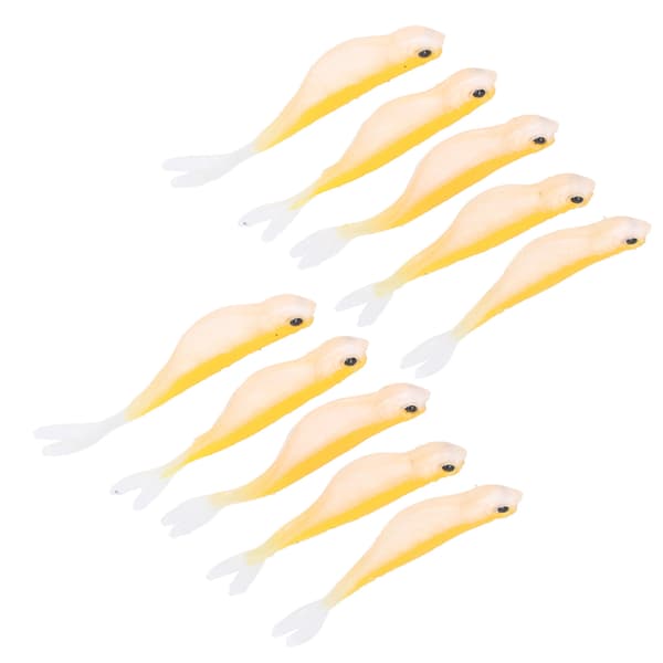 2 sæt bløde silikone-simulerede tofarvede agn 12 cm 72 g fisketilbehør #6